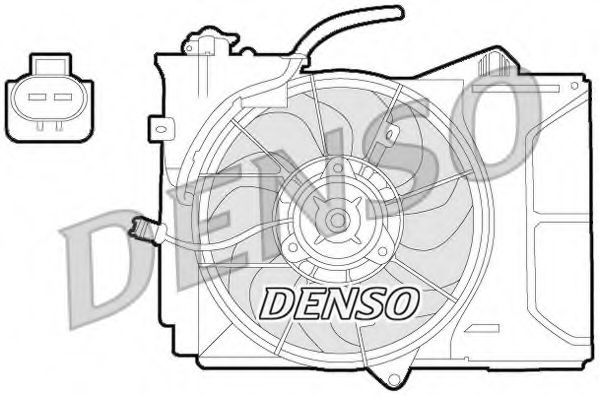 DER50001 DENSO Fan, radiator