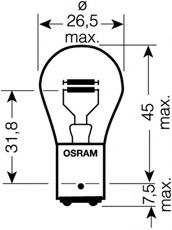 7537-02B OSRAM Bulb, indicator; Bulb, brake-/taillight; Bulb, position-/outline lamp; Bulb, indicator; Bulb, brake-/taillight; Bulb, position-/outline lamp; Bulb, fog-/taillight; Bulb, fog-/taillight