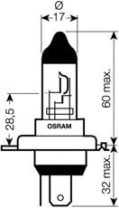 64185NR9-01B OSRAM Освещение Лампа накаливания, основная фара