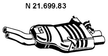 21.699.83 EBERSP%C3%84CHER Exhaust System End Silencer