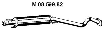 08.599.82 EBERSP%C3%84CHER Система выпуска ОГ Средний глушитель выхлопных газов