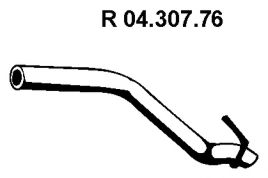 04.307.76 EBERSP%C3%84CHER Exhaust System Exhaust Pipe