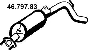 46.797.83 EBERSP%C3%84CHER Exhaust System End Silencer