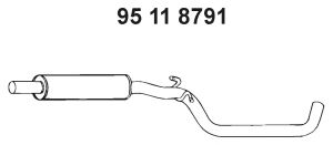 95 11 8791 EBERSP%C3%84CHER Exhaust System Front Silencer