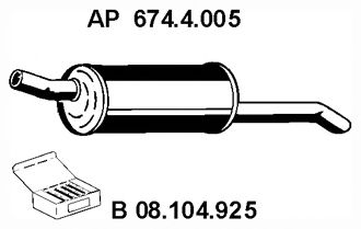 674.4.005 EBERSP%C3%84CHER Abgasanlage Endschalldämpfer
