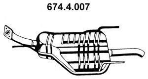 674.4.007 EBERSP%C3%84CHER Bremsanlage Bremsbelagsatz, Scheibenbremse