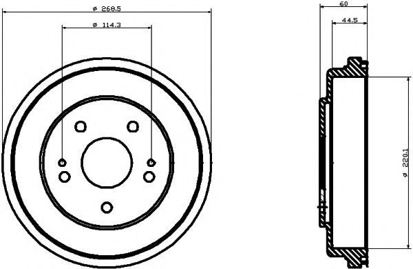 MBD167 MINTEX Тормозная система Тормозной барабан