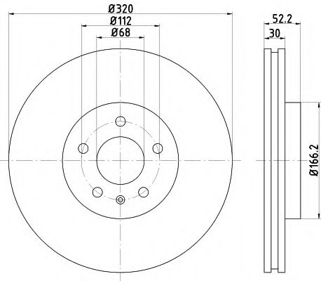 MDC2001 MINTEX Тормозная система Тормозной диск