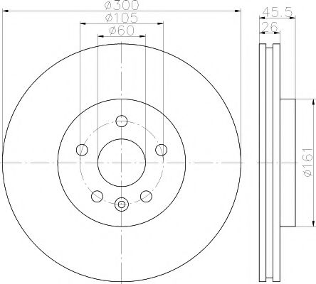 MDC2394 MINTEX Тормозная система Тормозной диск