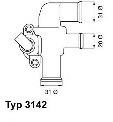 3142.90D WAHLER Cooling System Thermostat, coolant