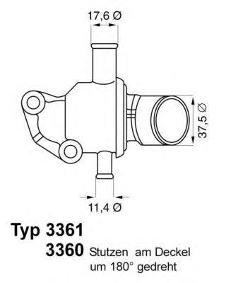3361.87D WAHLER Cooling System Thermostat, coolant