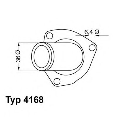 4168.92D WAHLER Cooling System Thermostat, coolant