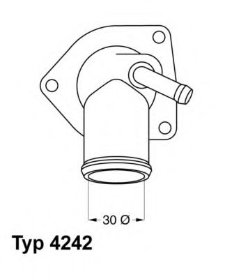 4242.92D WAHLER Cooling System Thermostat, coolant