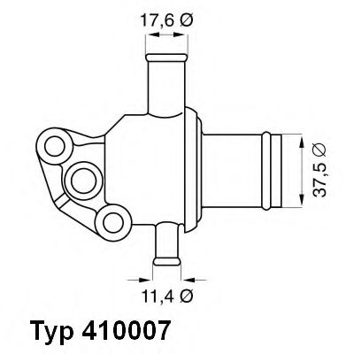 410007.87D WAHLER Cooling System Thermostat, coolant