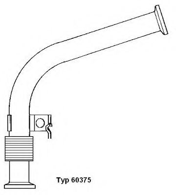 60375D WAHLER Exhaust Gas Recirculation (EGR) Pipe, EGR valve