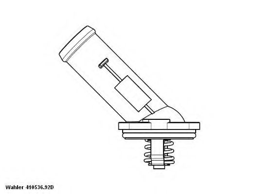 410536.92D WAHLER Cooling System Thermostat, coolant