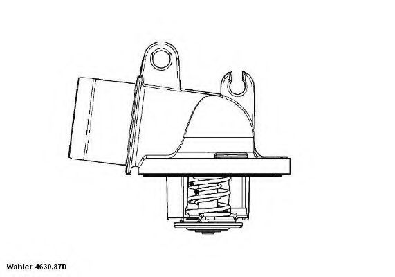 4630.87D WAHLER Cooling System Thermostat, coolant