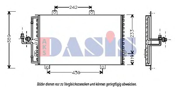 012030N AKS+DASIS Condenser, air conditioning
