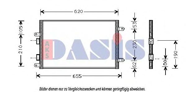 012270N AKS+DASIS Condenser, air conditioning