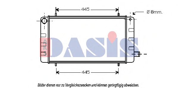 020050N AKS+DASIS Kühler, Motorkühlung