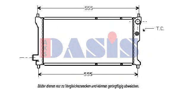 020220N AKS+DASIS Kühler, Motorkühlung