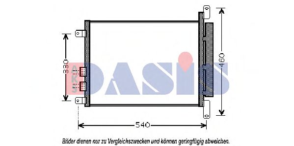 022003N AKS+DASIS Condenser, air conditioning