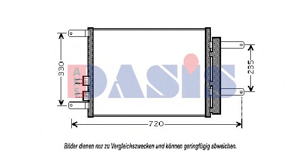 022004N AKS+DASIS Condenser, air conditioning