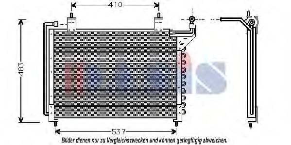 022110N AKS+DASIS Air Conditioning Condenser, air conditioning