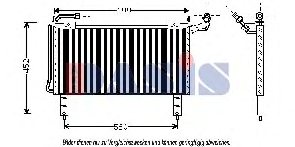 022150N AKS+DASIS Condenser, air conditioning