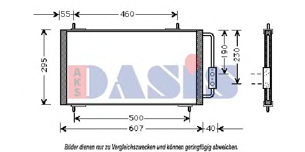 022290N AKS+DASIS Кондиционер Конденсатор, кондиционер