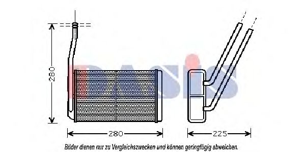 029003N AKS+DASIS Heat Exchanger, interior heating