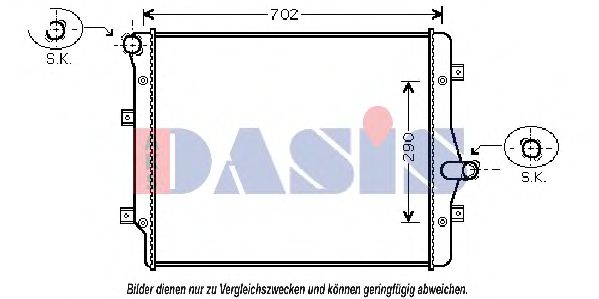 040026N AKS+DASIS Kühlung Kühler, Motorkühlung