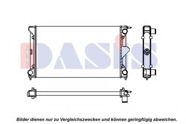 040047N AKS+DASIS Cooling System Radiator, engine cooling