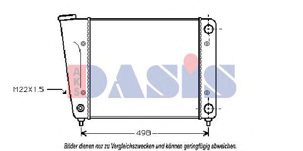 040160N AKS+DASIS Kühler, Motorkühlung