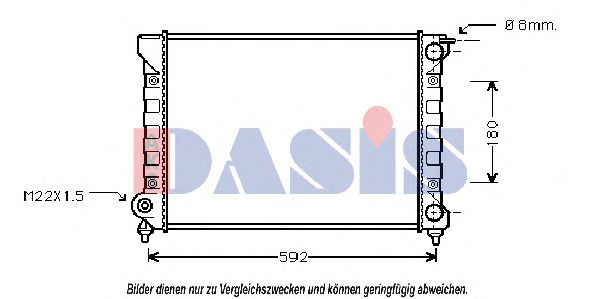 040210N AKS+DASIS Kühler, Motorkühlung
