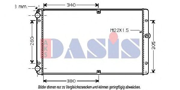 041001N AKS+DASIS Kühler, Motorkühlung