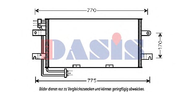 042007N AKS+DASIS Kondensator, Klimaanlage
