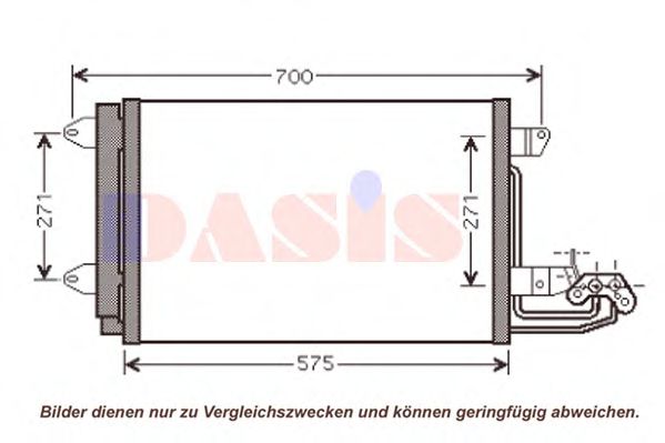 042008N AKS+DASIS Condenser, air conditioning