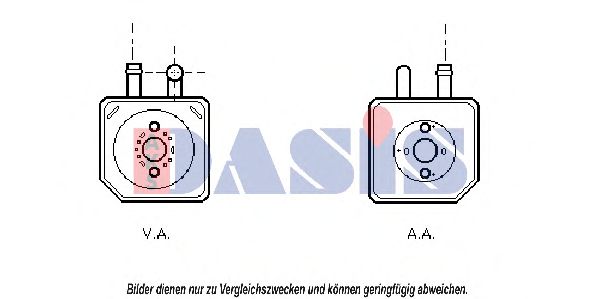 046004N AKS+DASIS Lubrication Oil Cooler, engine oil