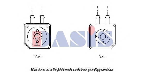 046005N AKS+DASIS Lubrication Oil Cooler, engine oil