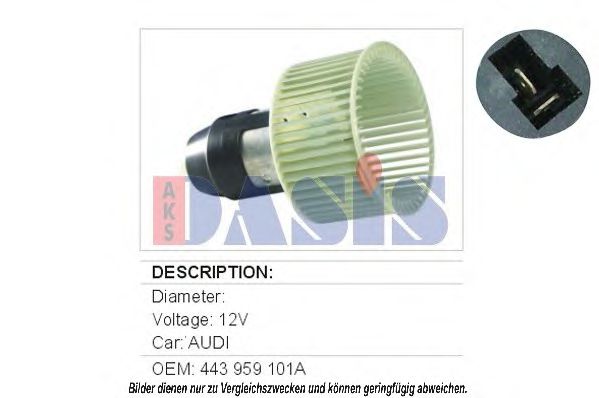 048011N AKS+DASIS Heating / Ventilation Interior Blower