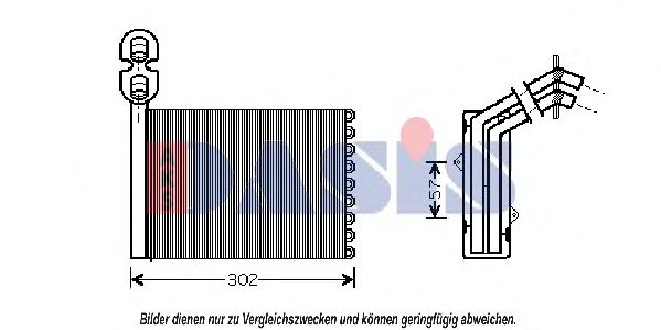 049002N AKS+DASIS Heating / Ventilation Heat Exchanger, interior heating
