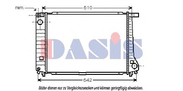 050210N AKS+DASIS Kühler, Motorkühlung