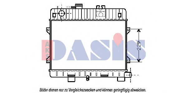 050230N AKS+DASIS Kühler, Motorkühlung