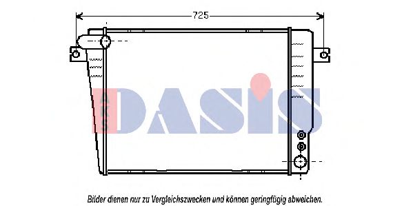 050450N AKS+DASIS Kühler, Motorkühlung