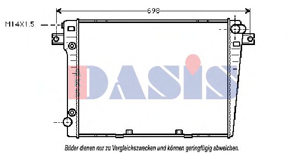 050830N AKS+DASIS Kühler, Motorkühlung