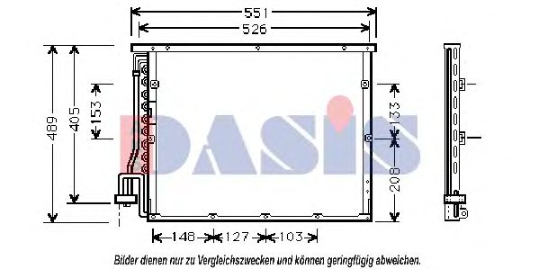 052150N AKS+DASIS Air Conditioning Condenser, air conditioning