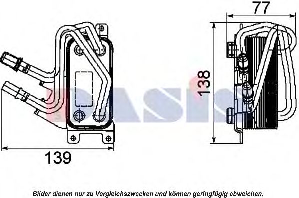 056014N AKS+DASIS Ölkühler, Automatikgetriebe