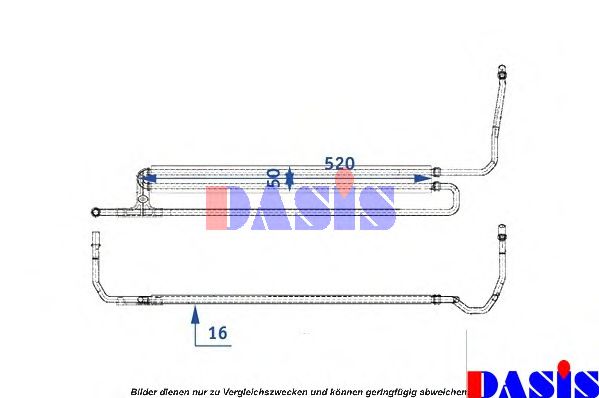 056018N AKS+DASIS Oil Cooler, steering system