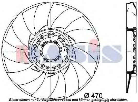 058022N AKS+DASIS Cooling System Fan Wheel, engine cooling